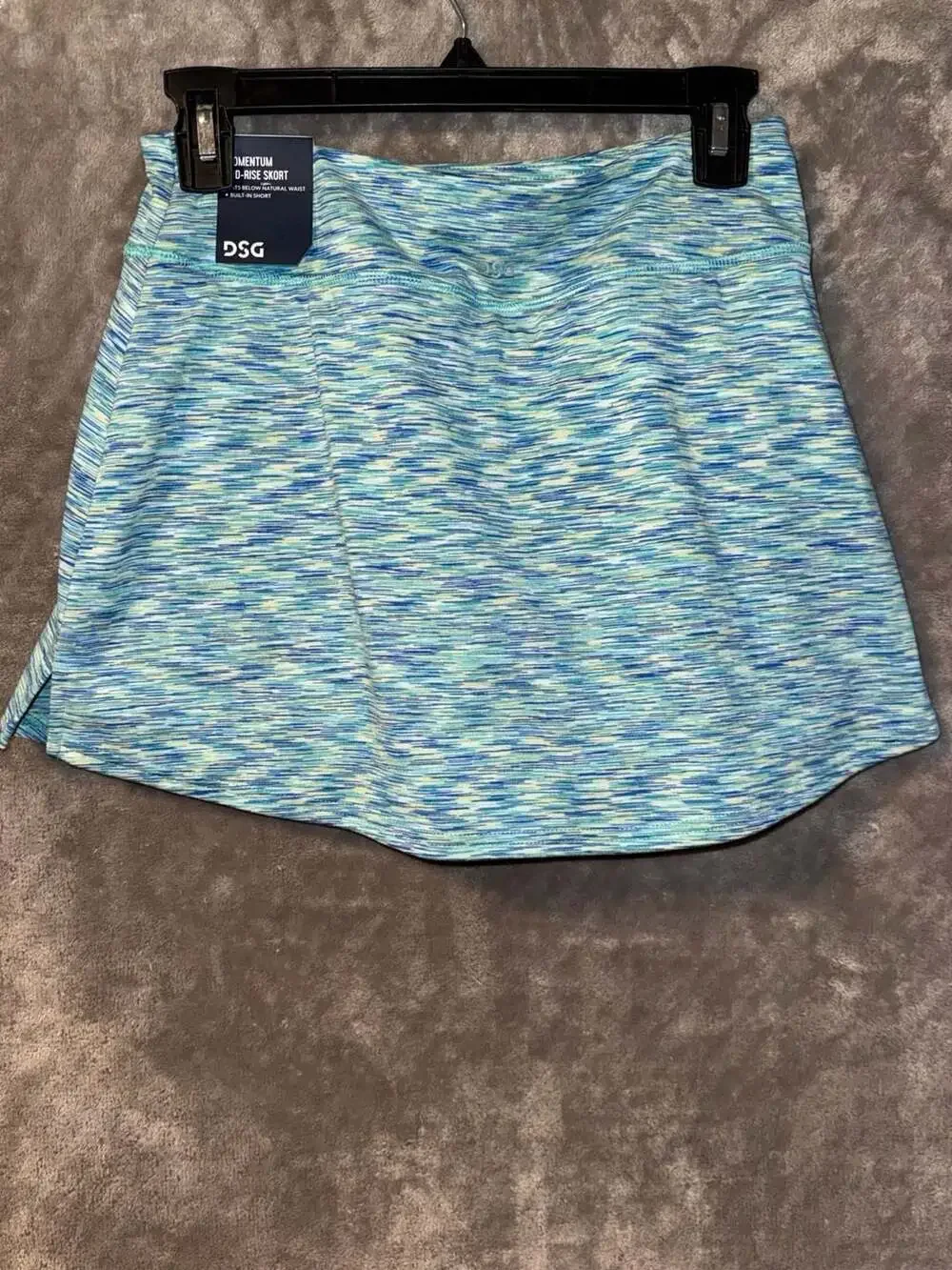 DSG Momentum Mid-Rise Skort Blue Space Dye Size XL